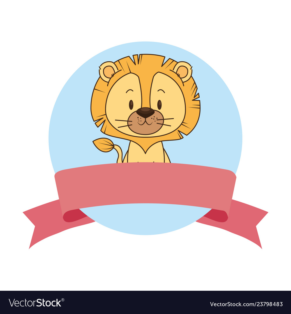 Cute little lion character