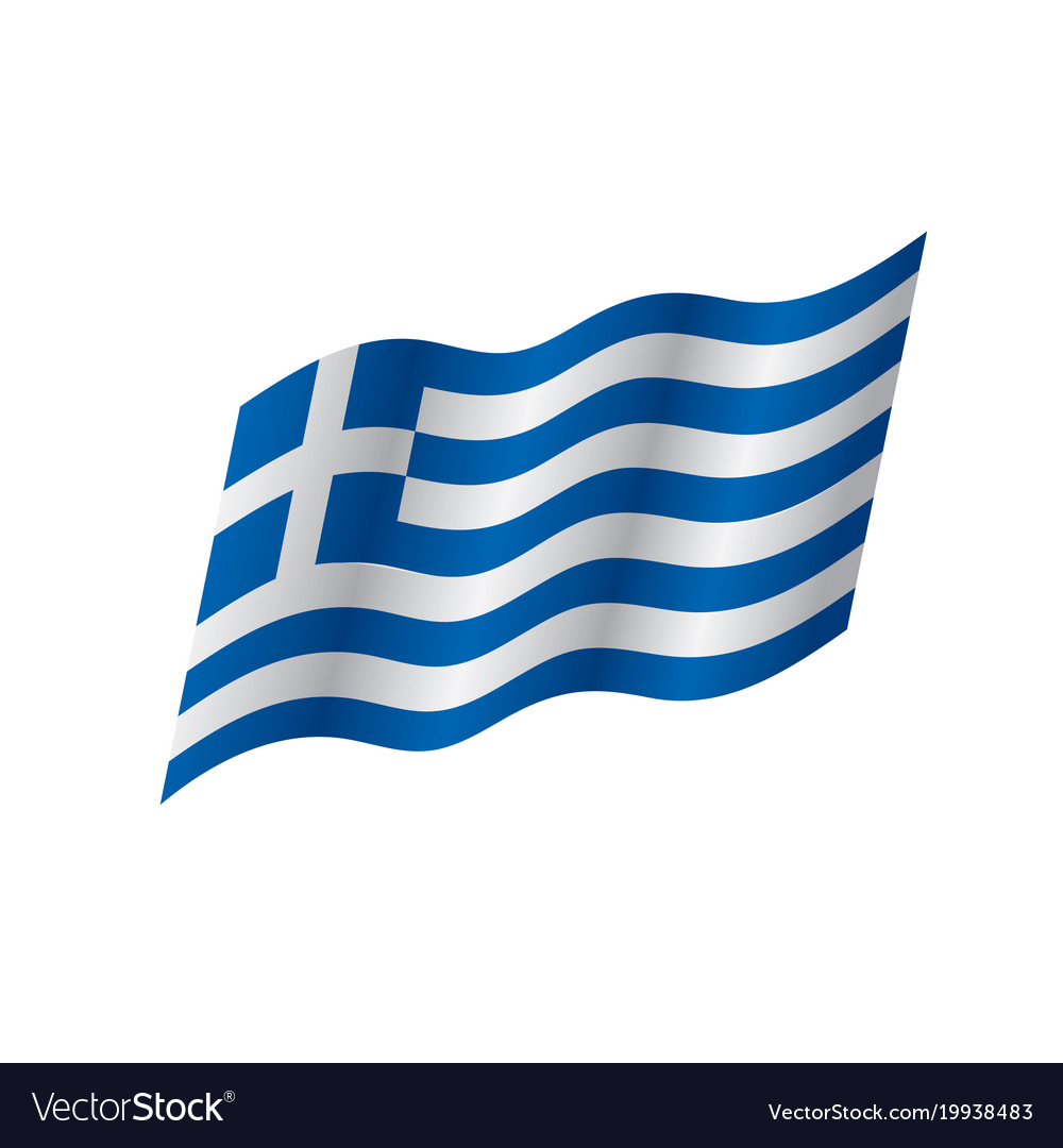 Greece flag Royalty Free Vector Image - VectorStock