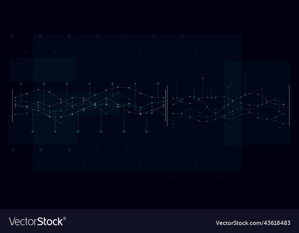 Hud fui template for widescreen without text 004 Vector Image