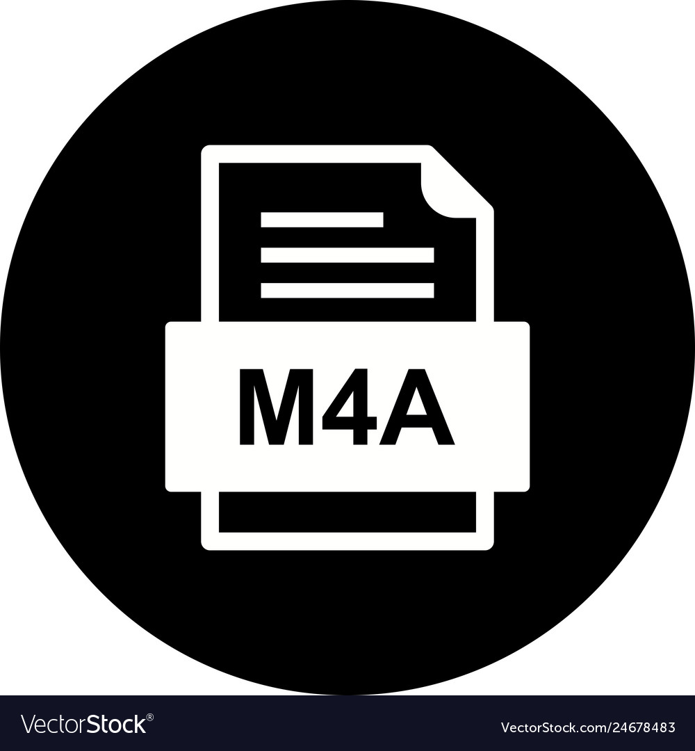 M4a file document icon