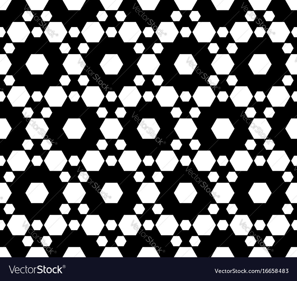 Ornamental seamless pattern texture with hexagons