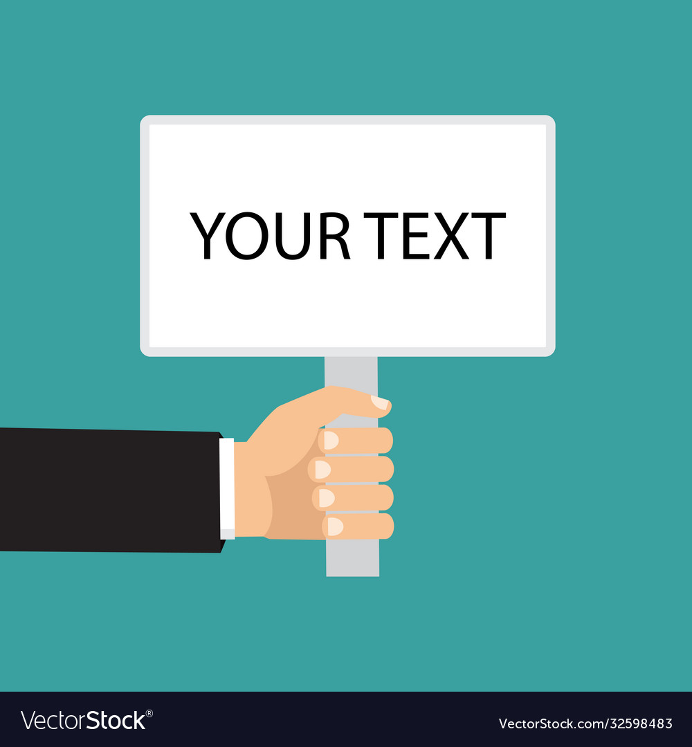 Put your own text here background template Vector Image Put your own text here background template