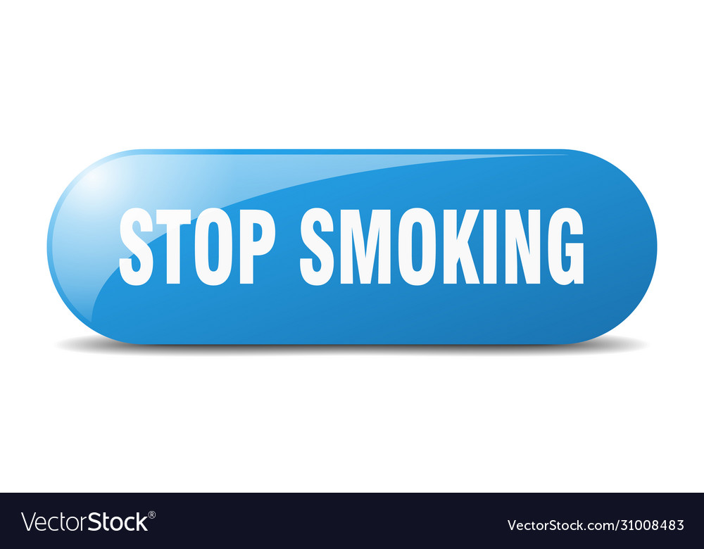 Stop smoking button sign key push