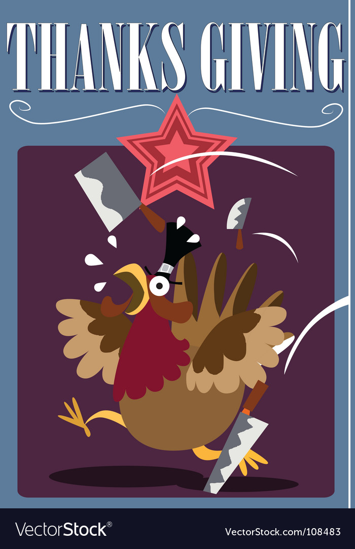 Turkey-kill Royalty Free Vector Image - VectorStock