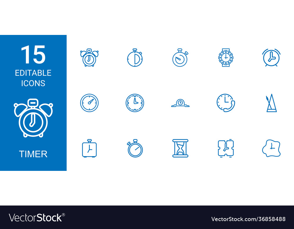 15 timer icons