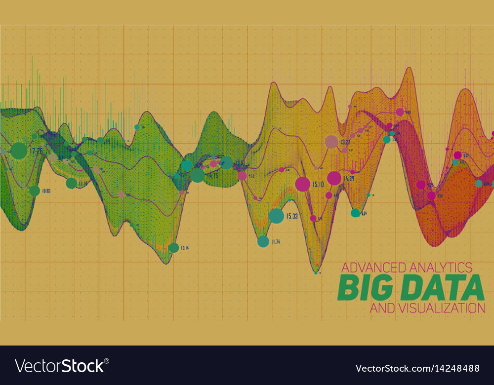 Abstract colorful big data
