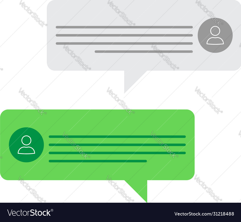 Chat messages notification for web vector image Chat messages notification for web