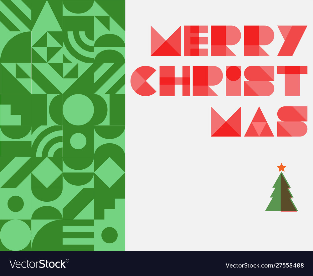 Christmas abstract background with tree vector image Christmas abstract background with tree