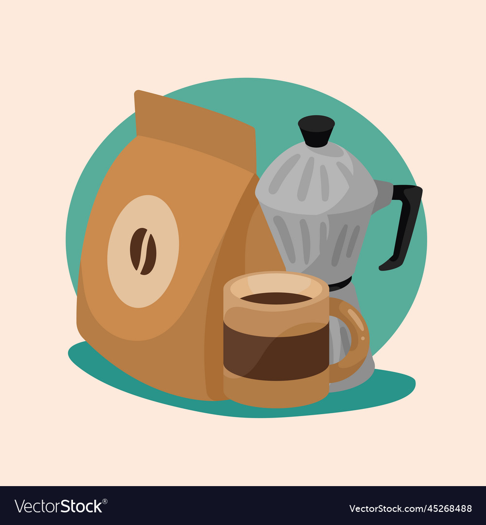 Coffee bag and kettle