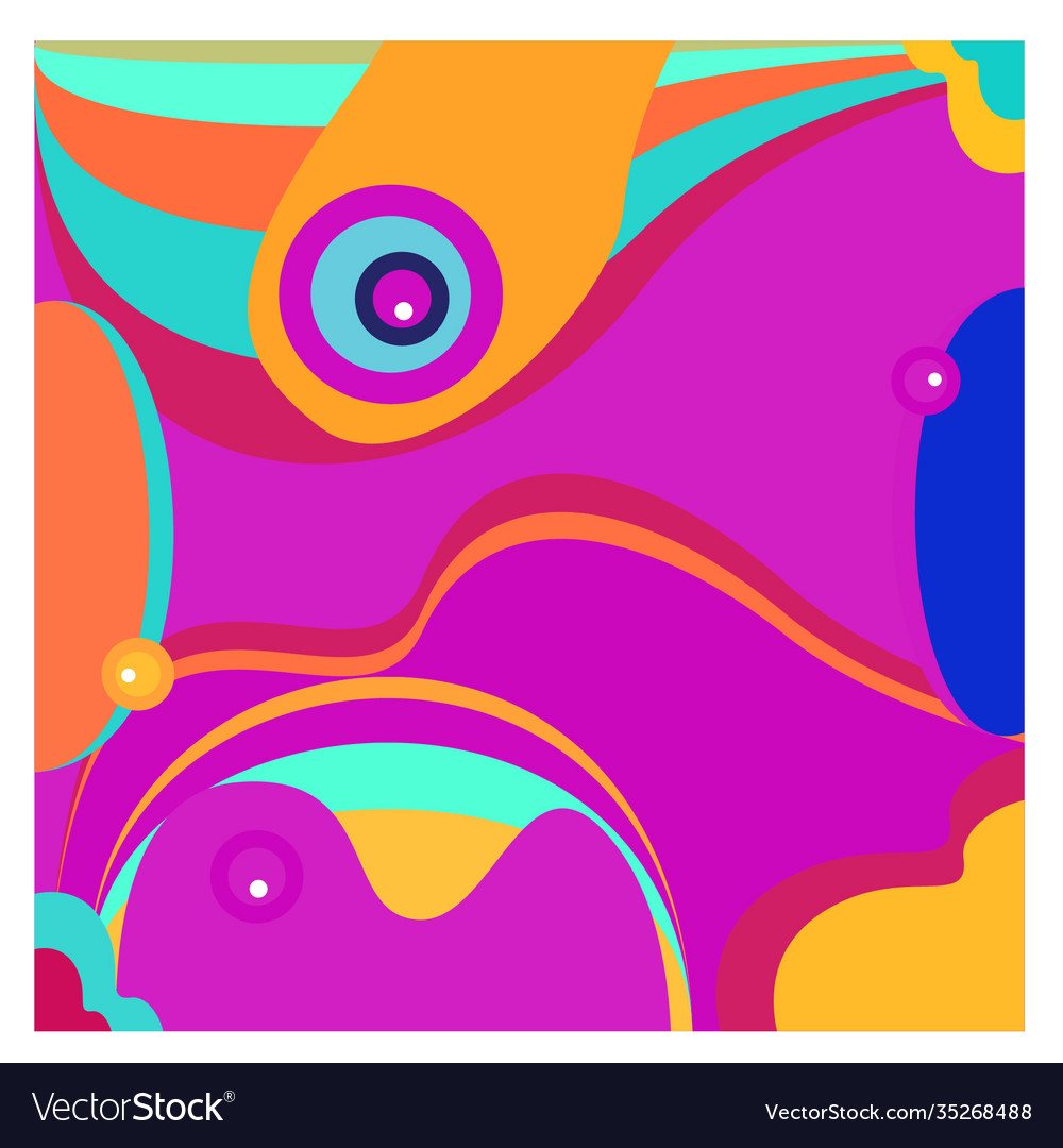 Colorful geometric and curve background pattern Vector Image Colorful geometric and curve background pattern