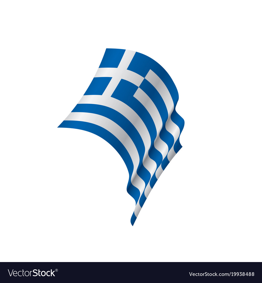 Greece flag Royalty Free Vector Image - VectorStock