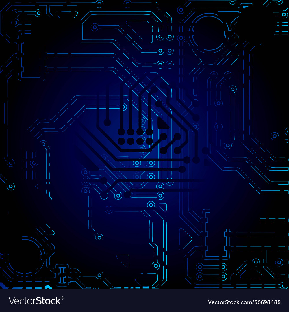 High tech technology geometric and connection Vector Image High tech technology geometric and connection