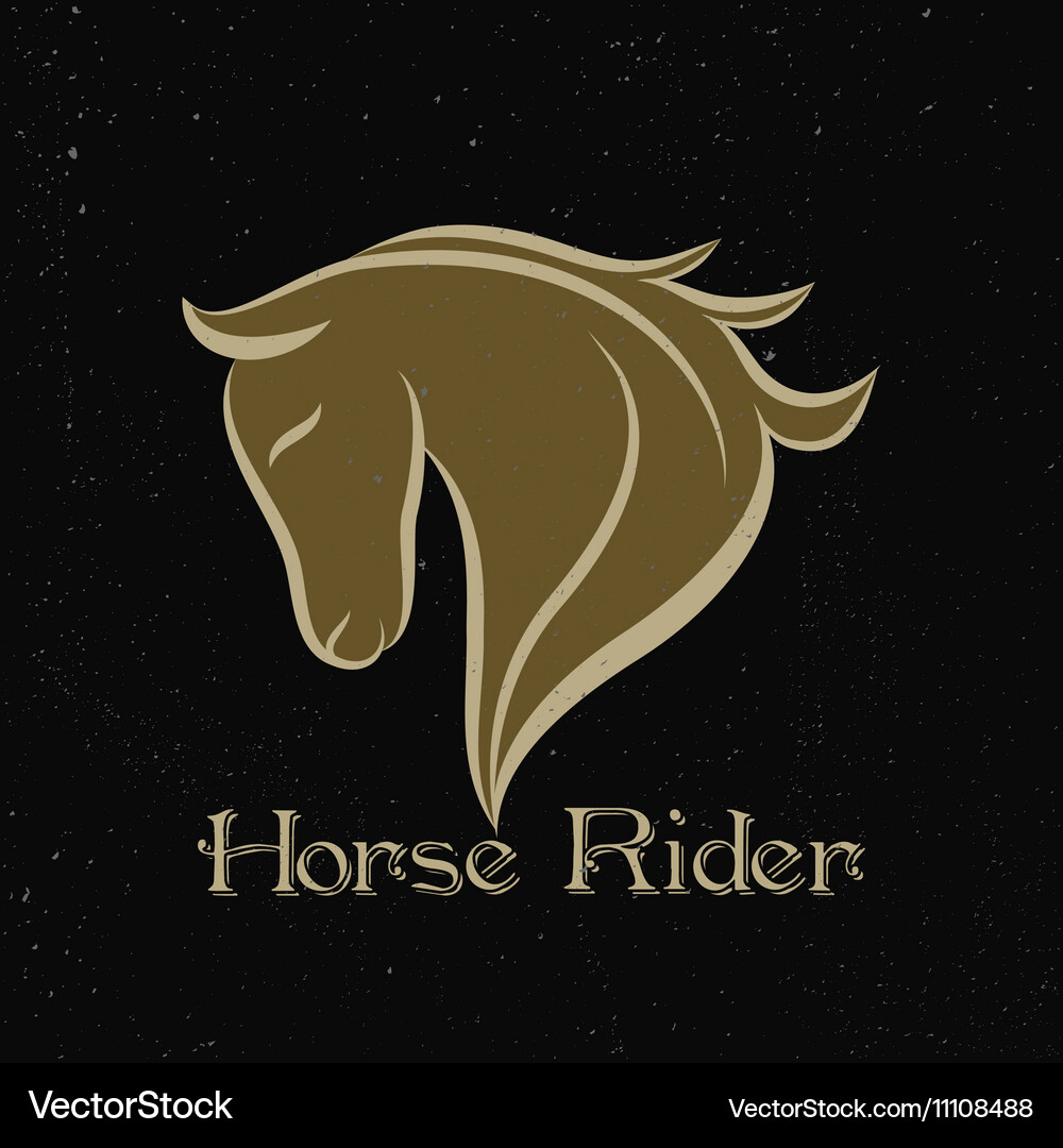Horse rider logo Royalty Free Vector Image VectorStock