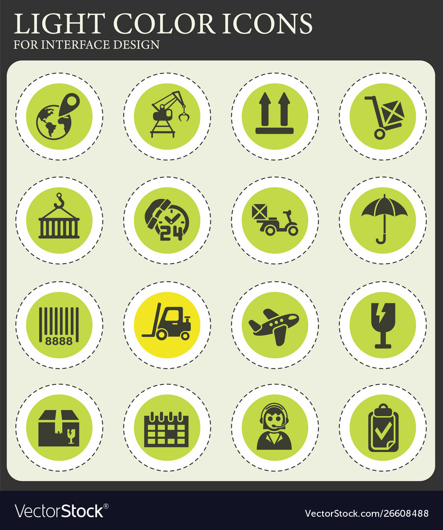 Logistic icon set