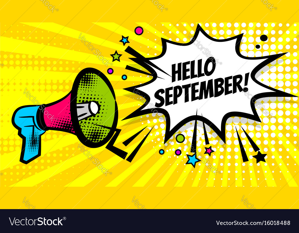 Megaphone pop hello september