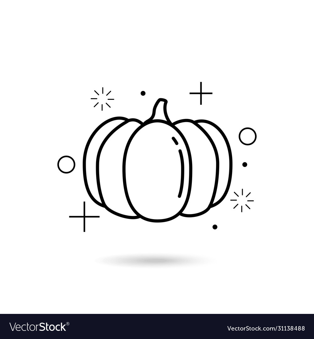 Modern pumpkin icon great design Royalty Free Vector Image