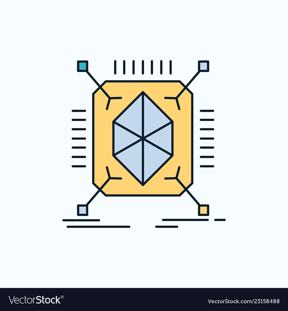 Object prototyping rapid structure 3d flat icon vector image Object prototyping rapid structure 3d flat icon