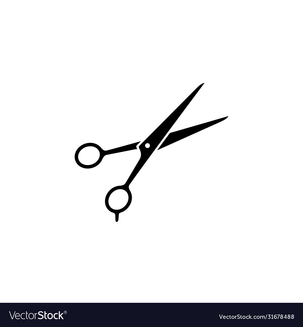 Scissors icon isolated on white background