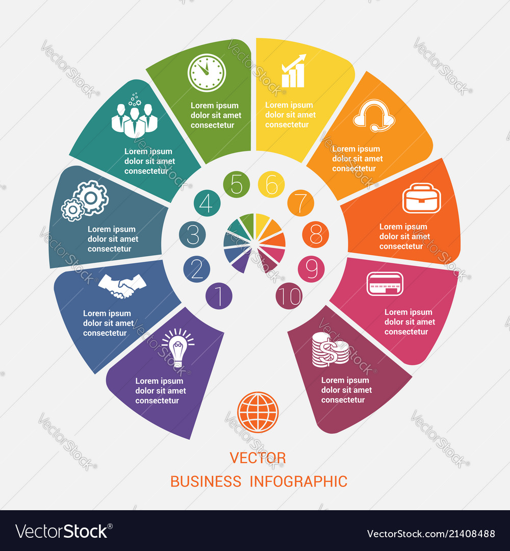 semicircle template infographic 10