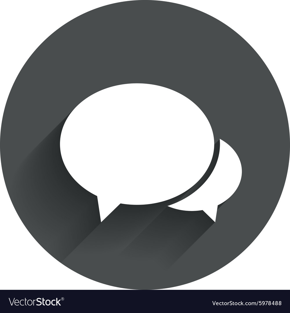 Speech bubbles icon chat or blogging sign