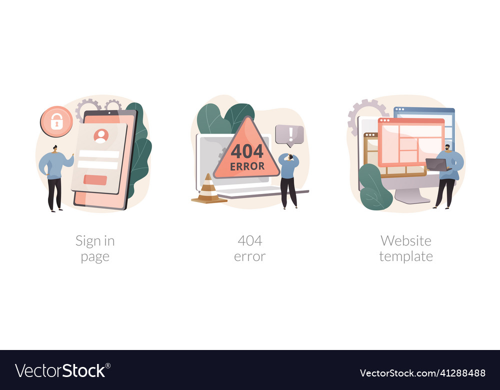 Website page interface abstract concept