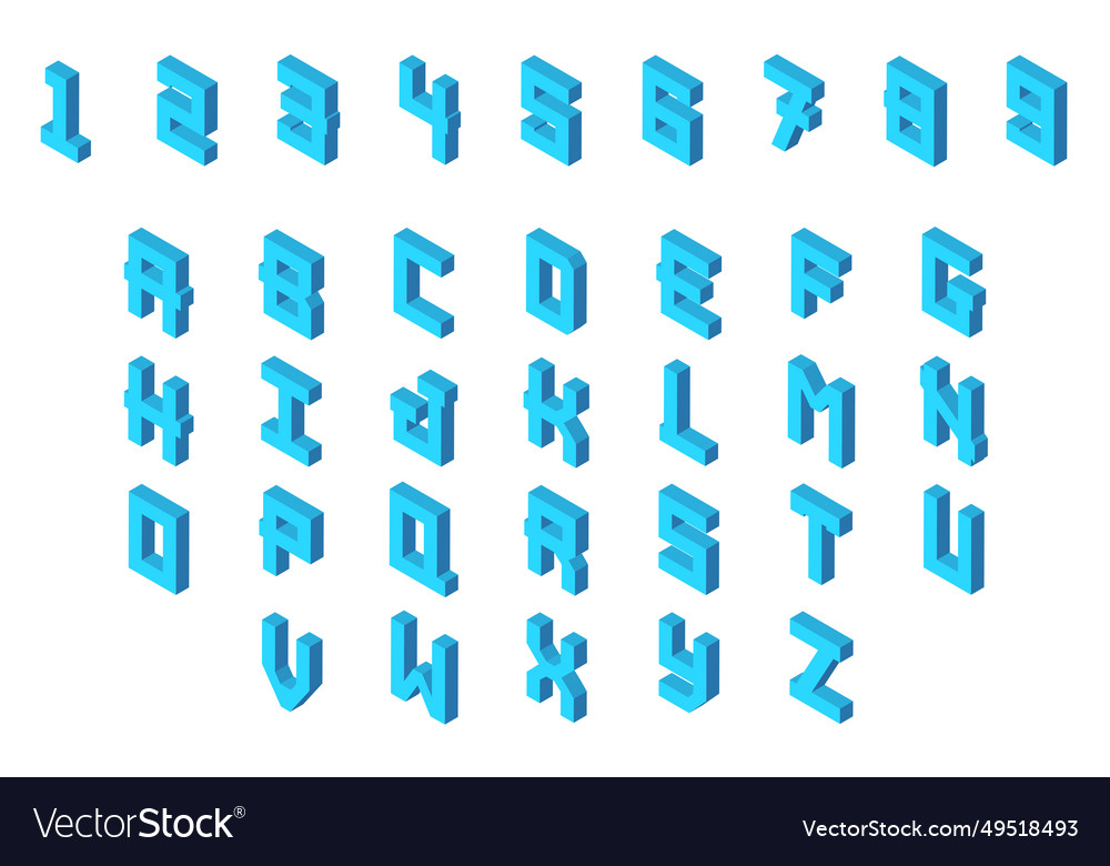 3d rendering letters Vector Image 3d rendering letters