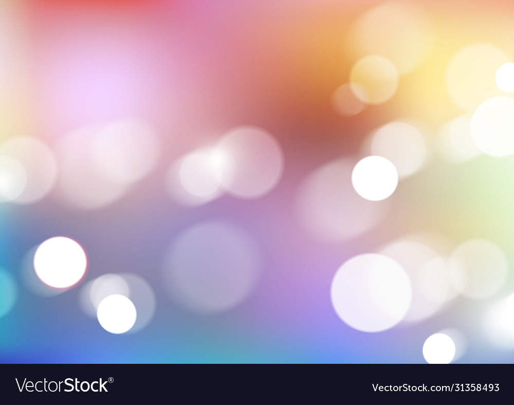 Abstract bokeh lights on blurred colors background