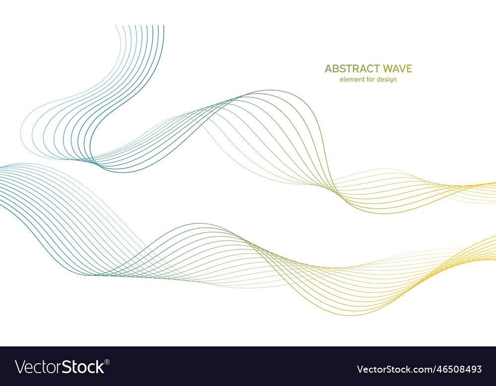Abstract colorful wave element for design digital vector image Abstract colorful wave element for design digital