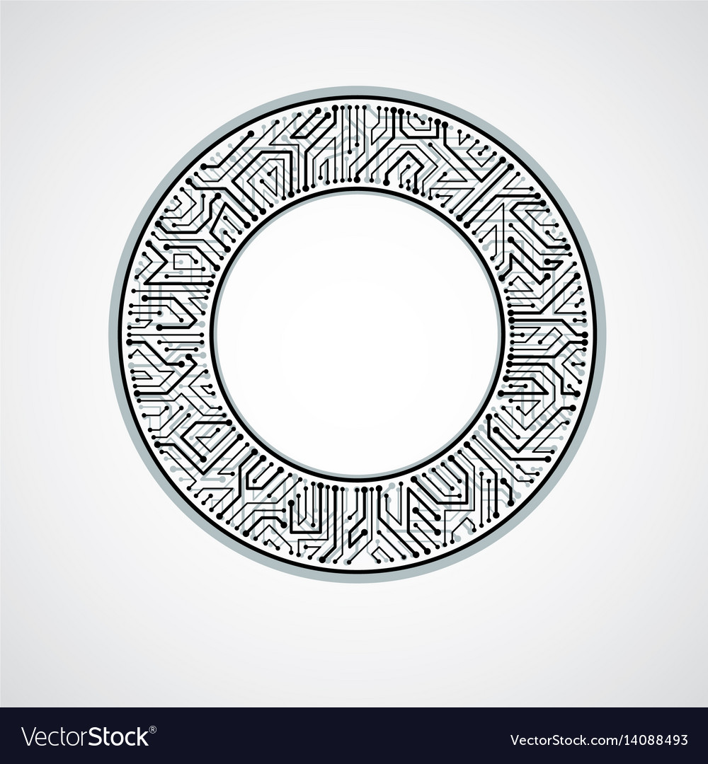 Abstract computer circuit board