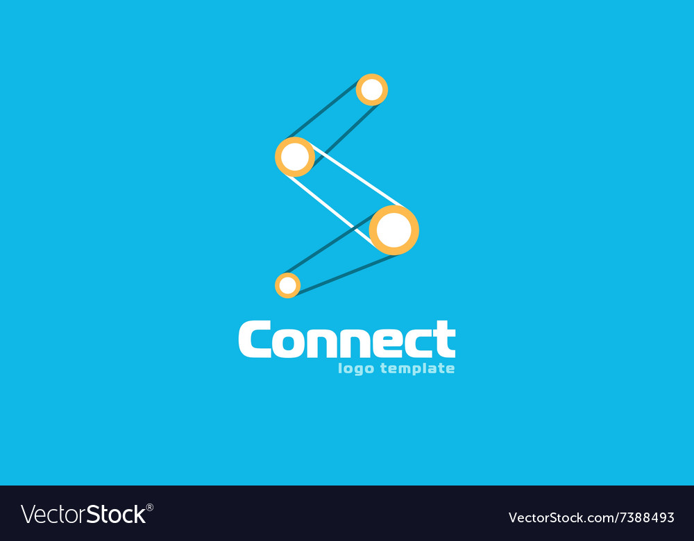 Abstract connect logo Company logo Concept logo Vector Image