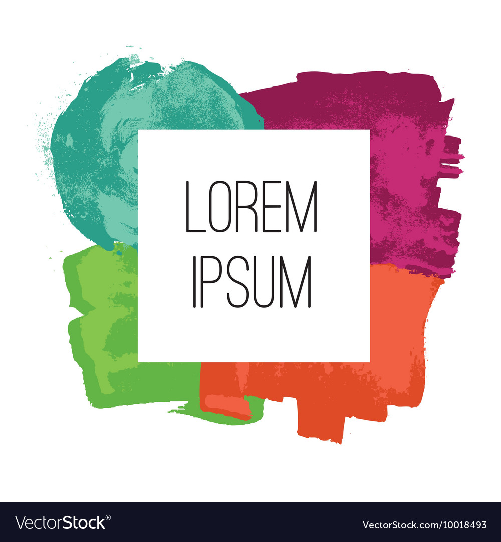 Abstract square frame design element isolated