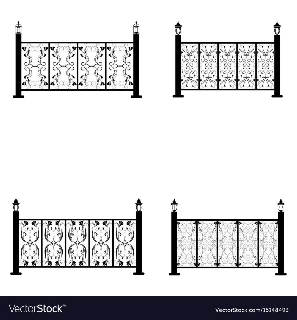 Fence icons set Royalty Free Vector Image - VectorStock