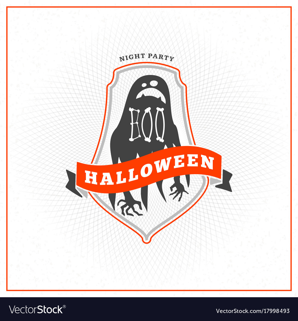 Halloween Badge Sticker Label