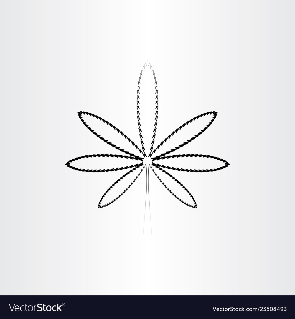 Marijuana black icon line symbol