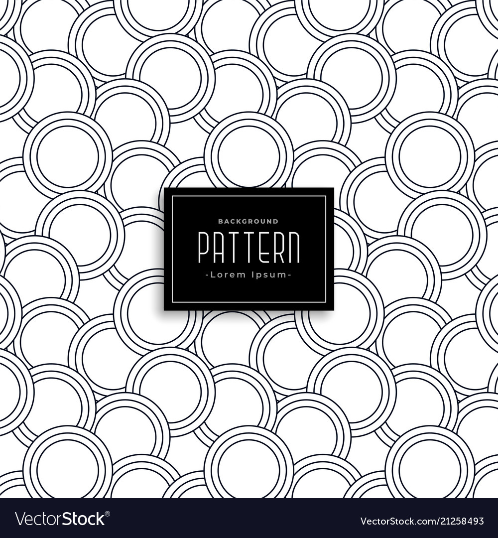 Minimalist Line Circle Pattern