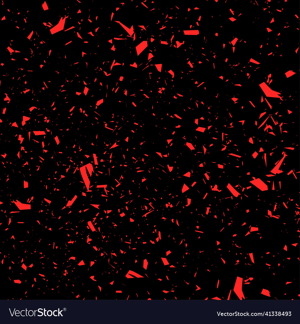 Rust texture red color on a black background vector image Rust texture red color on a black background