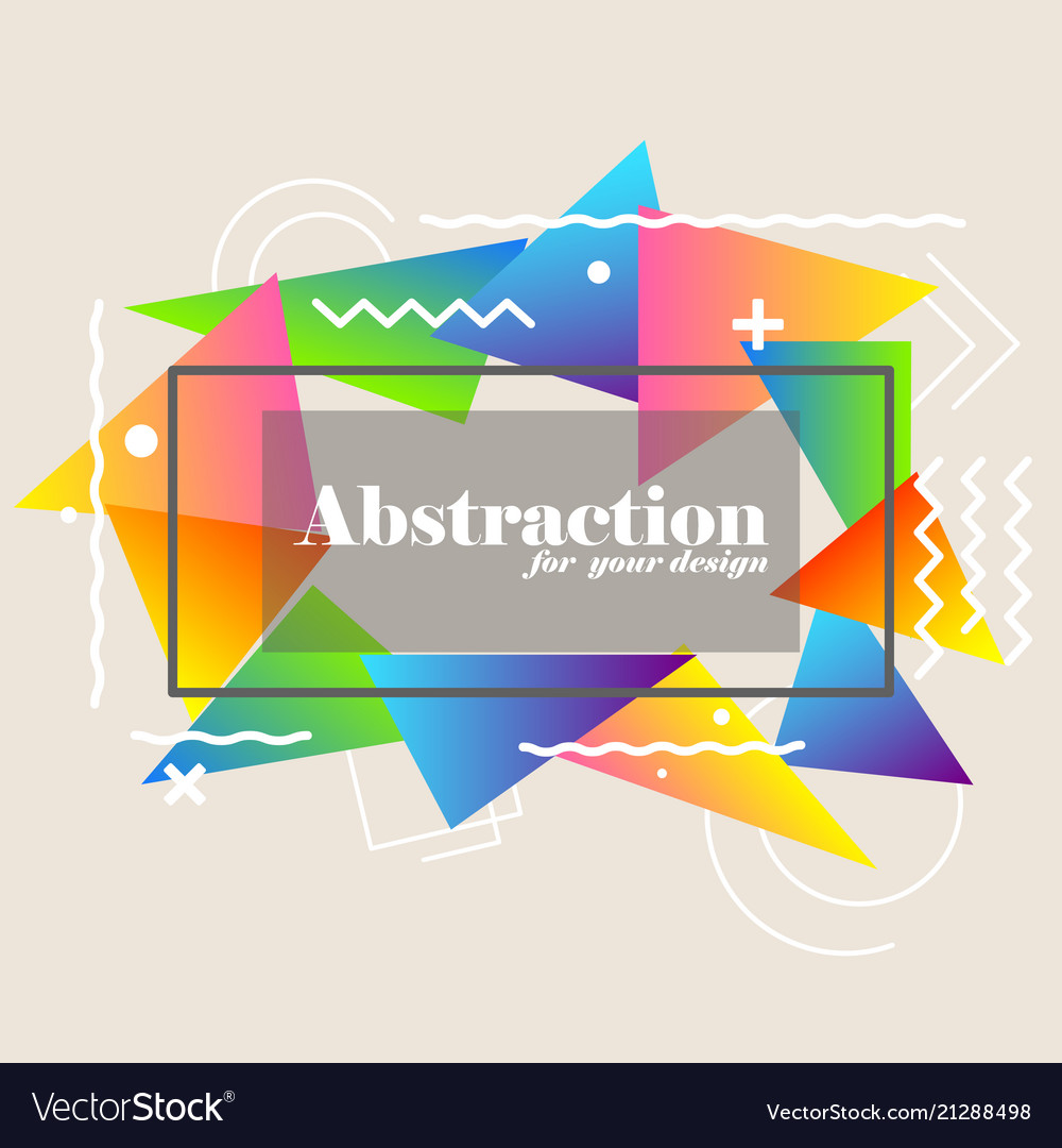 Abstract background with gradient triangles vector image Abstract background with gradient triangles