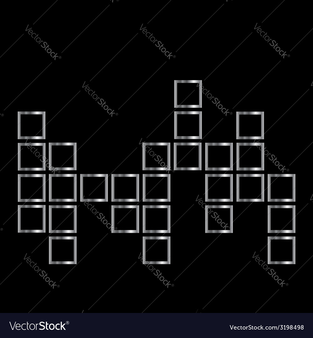 Abstract composition with squares