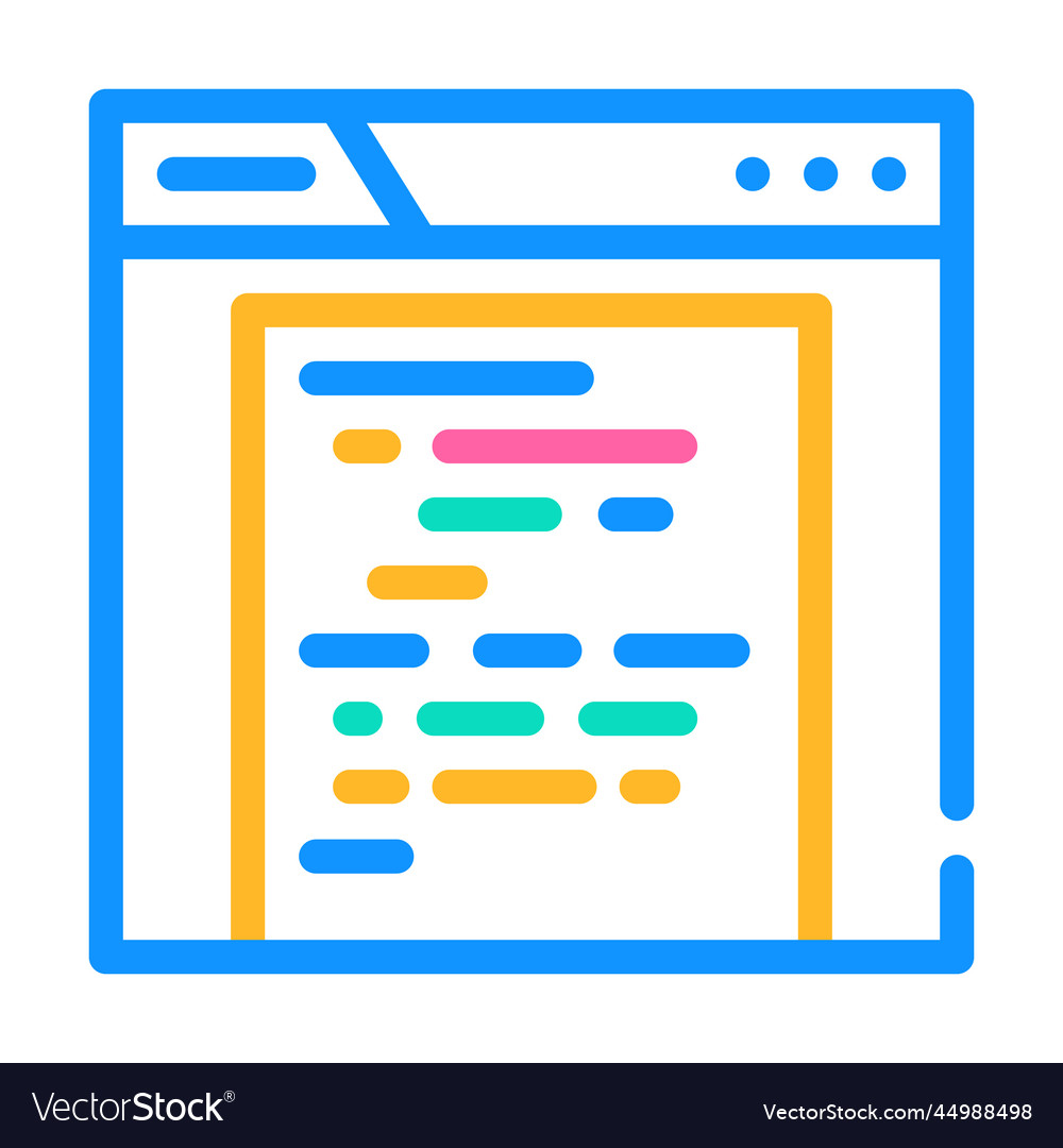 Archive folder color icon vector image Archive folder color icon