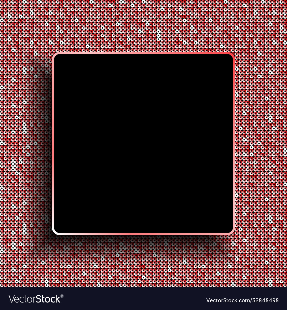 Background made red sequins glitters dots vector image Background made red sequins glitters dots