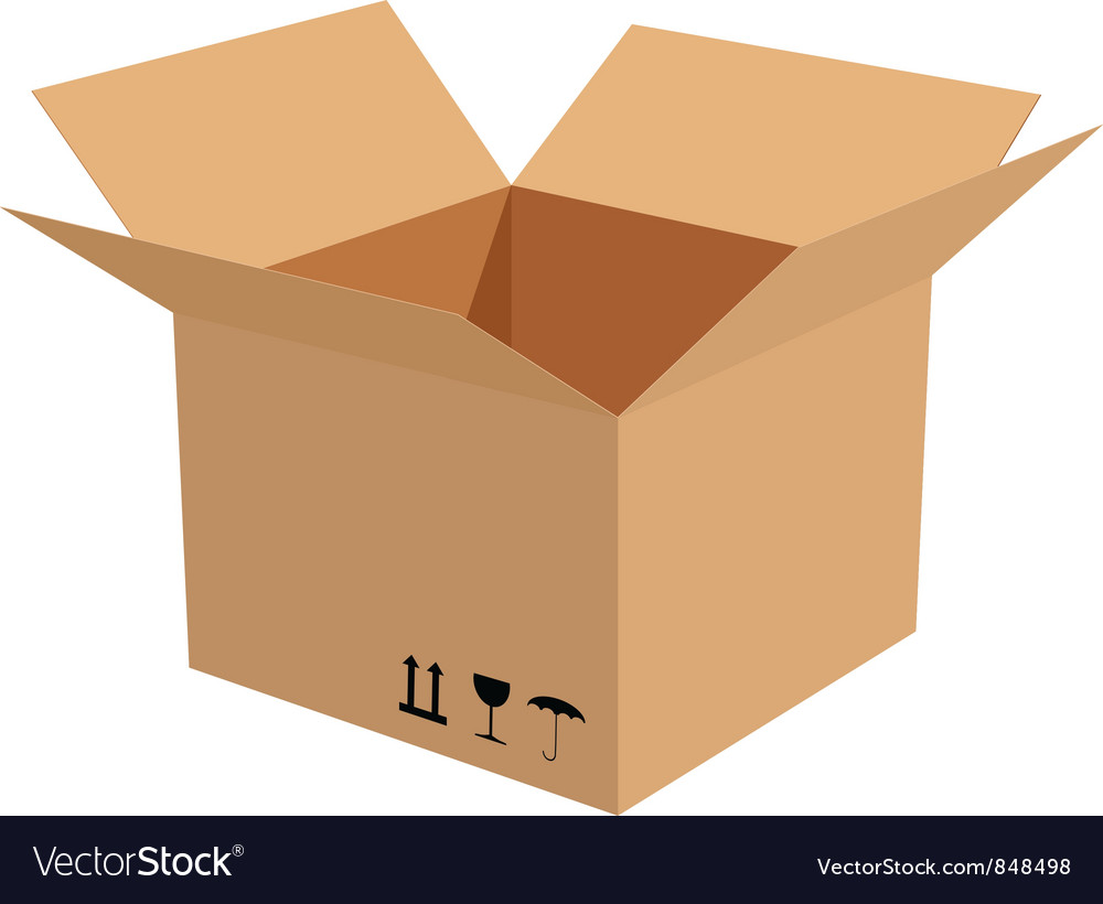 Download Cardboard box Royalty Free Vector Image - VectorStock