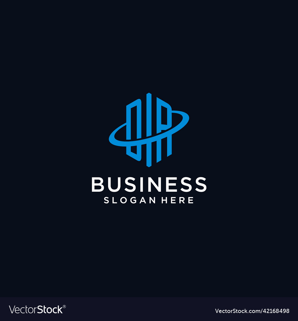 Dr initial monogram logo with hexagonal shape Vector Image Dr initial monogram logo with hexagonal shape