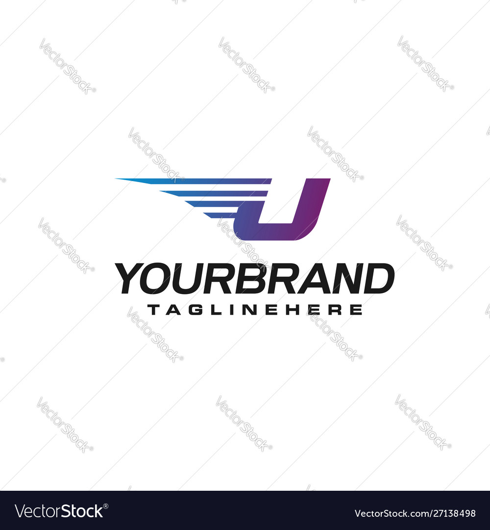 Dynamic Fast U Logo - Speed & Motion