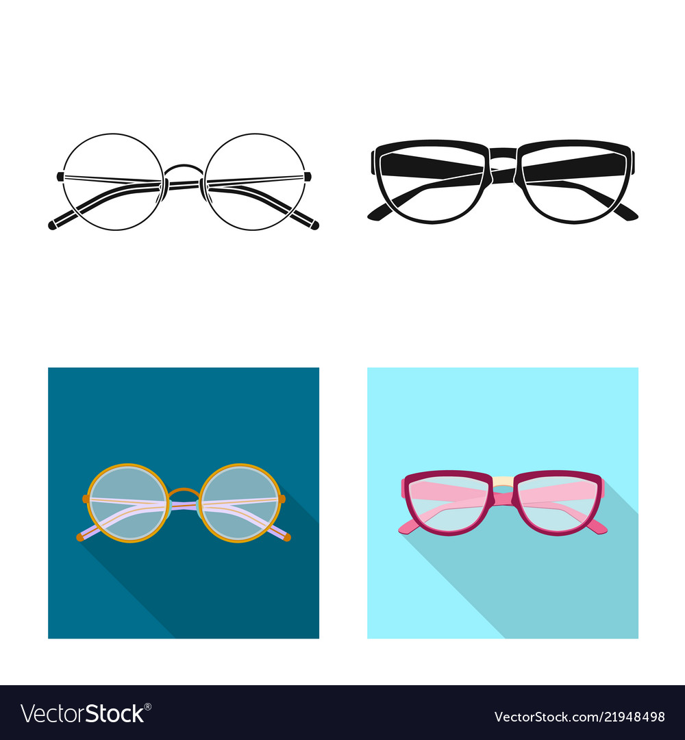 Isolated object of glasses and frame symbol