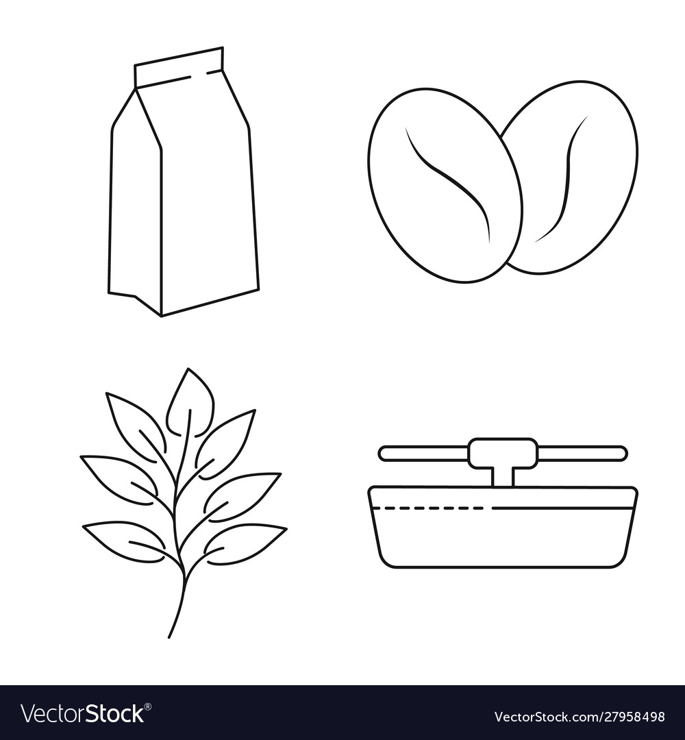 Isolated object process and farming symbol set vector image Isolated object process and farming symbol set