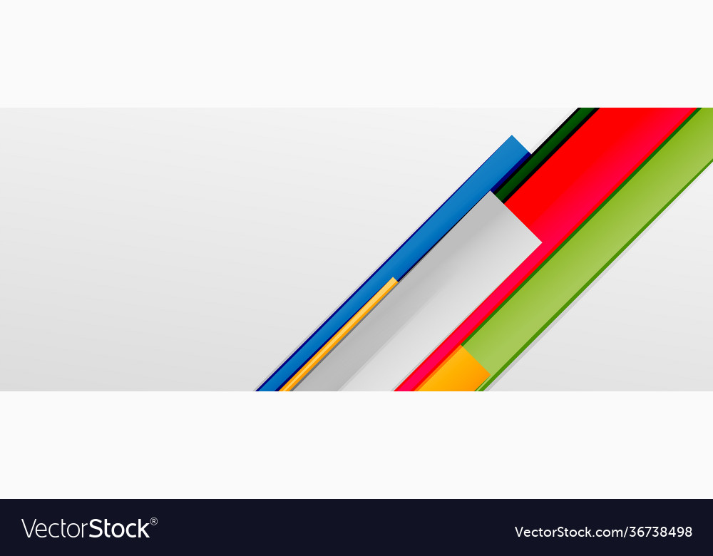 Multicolored lines background design template Vector Image Multicolored lines background design template