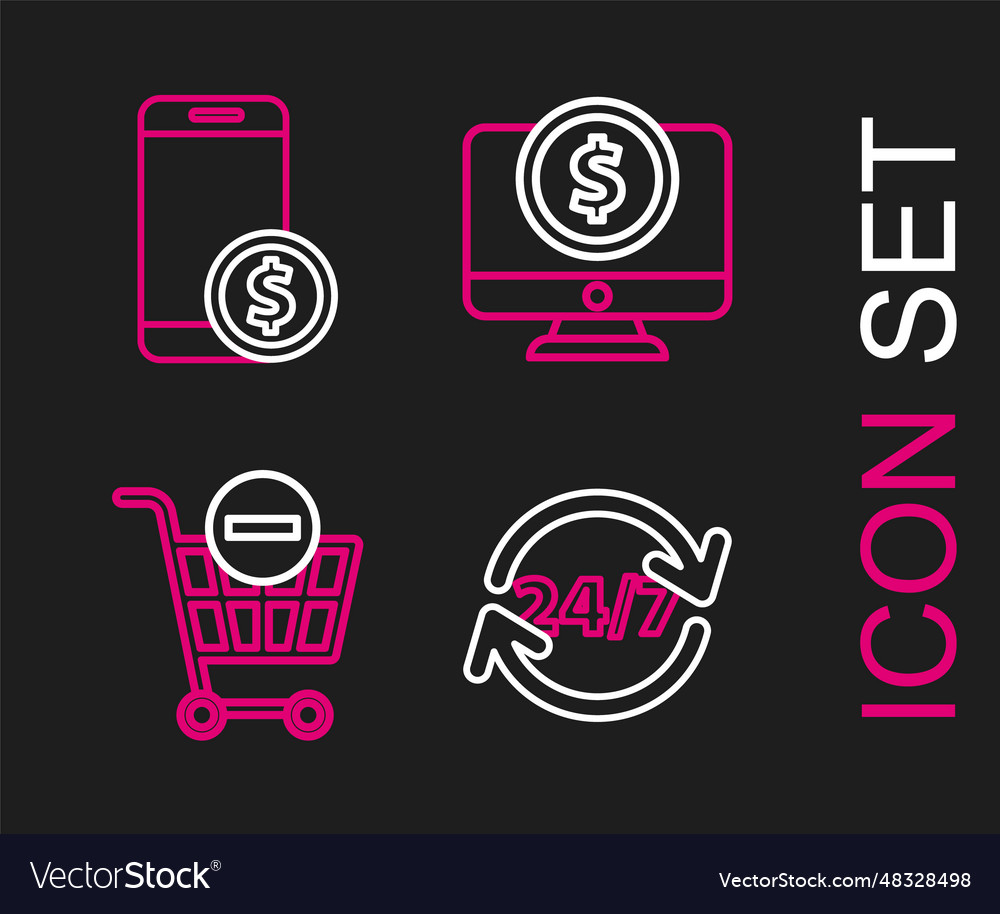 Set line clock 24 hours remove shopping cart