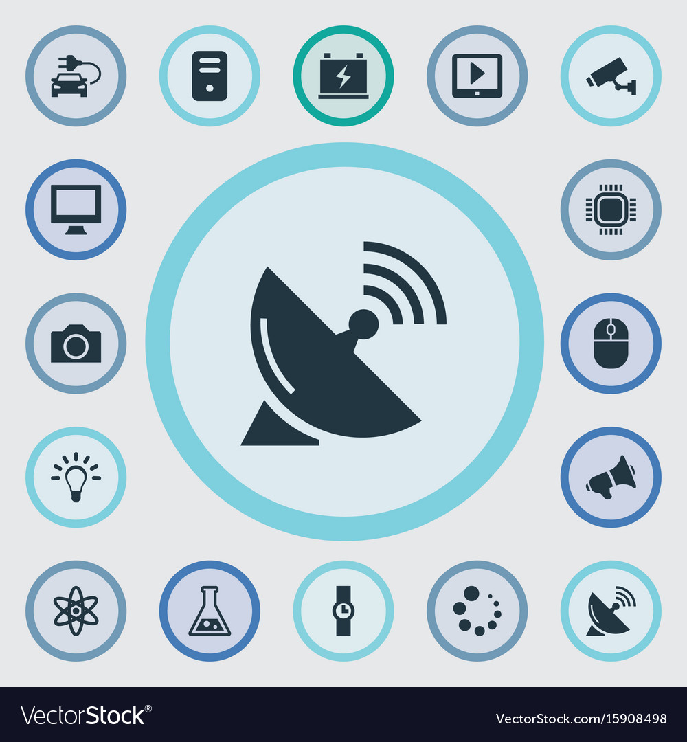 Set of simple gadget icons