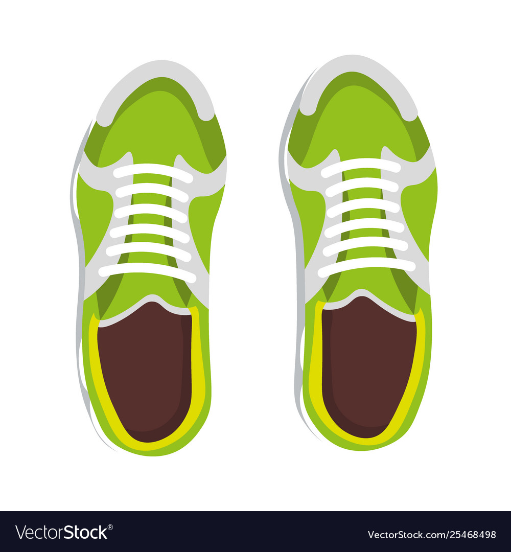 Sport sneakers shoes on white background