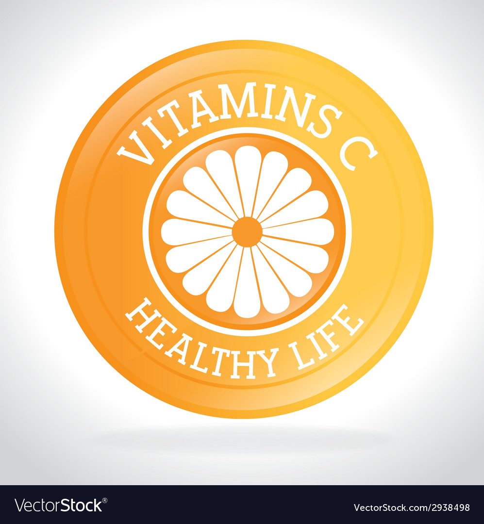 Vitamins design over white background